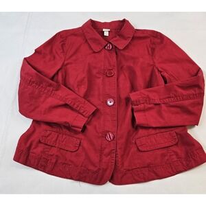 Venezia‎ Women's Lightweight Long Sleeve  Button Down Canvas Jacket Size 14/16